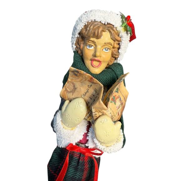 Vintage Victorian Christmas Carolers‎ Festive Family Figurines Tall Skinny Resin - Picture 9 of 16